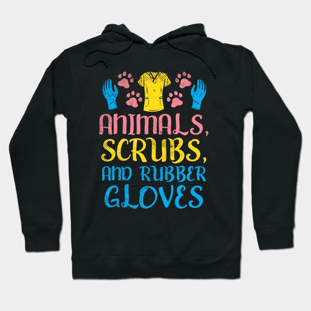 Animals Scrubs And Rubber Gloves Hoodie by maxdax